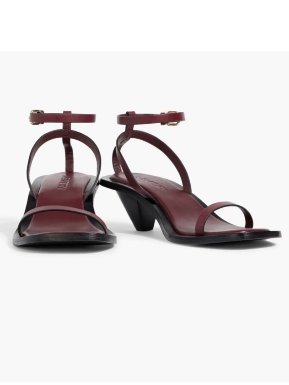 NWT A.Emery Irving Heeled Sandal, Merlot, 38